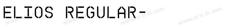 Elios Regular字体转换